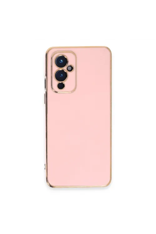 One Plus 9 Kılıf Volet Silikon - Pembe
