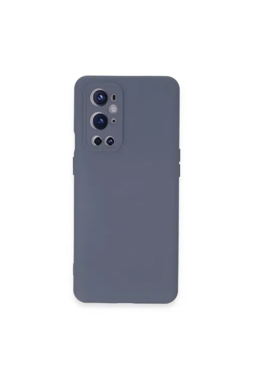 One Plus 9 Pro Kılıf Nano İçi Kadife Silikon - Gri