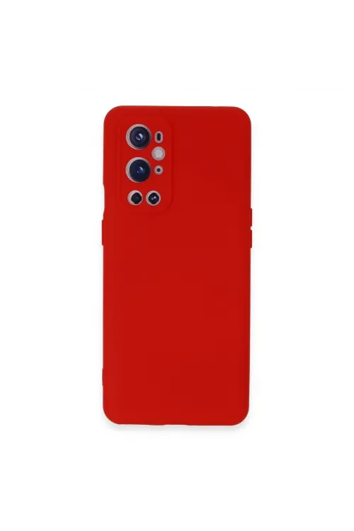 One Plus 9 Pro Kılıf Nano İçi Kadife Silikon - Kırmızı