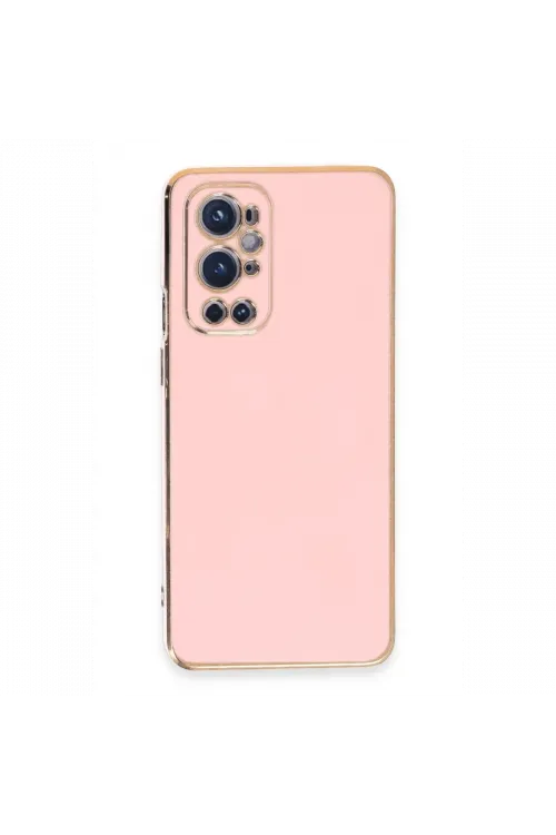 One Plus 9 Pro Kılıf Volet Silikon - Pembe