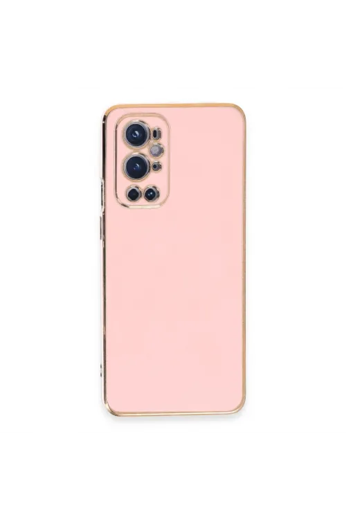 One Plus 9 Pro Kılıf Volet Silikon - Pembe