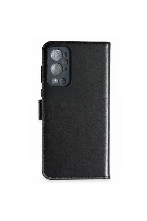 One Plus 9 Pro Trend S Plus Kapaklı Kılıf - Siyah