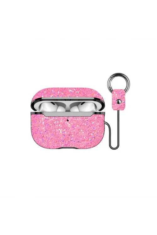 Onegif Apple Airpods 2 (2.nesil) Bright Simli Airpods Kapak - Pembe
