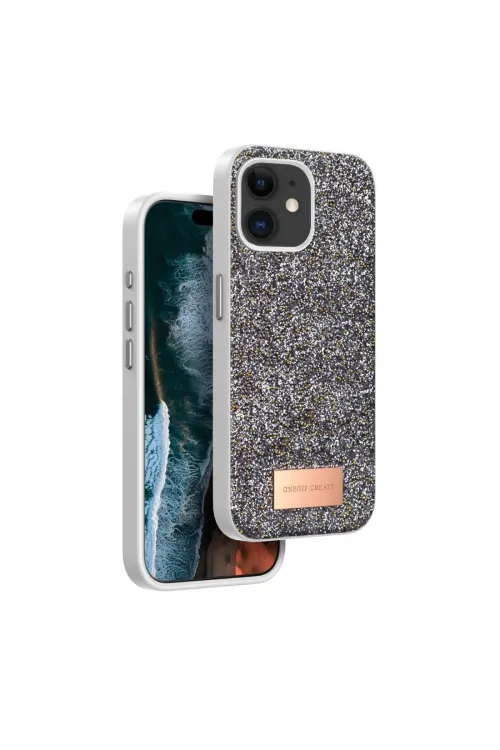 Onegif Apple İphone 11 Bright Simli Kapak - Gümüş
