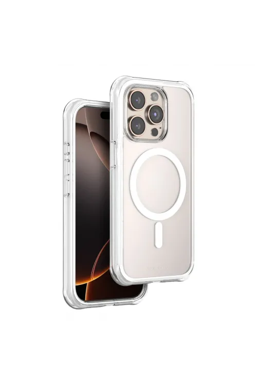 Onegif Apple İphone 15 Pro Max Hulk Magsafe Kapak - Beyaz