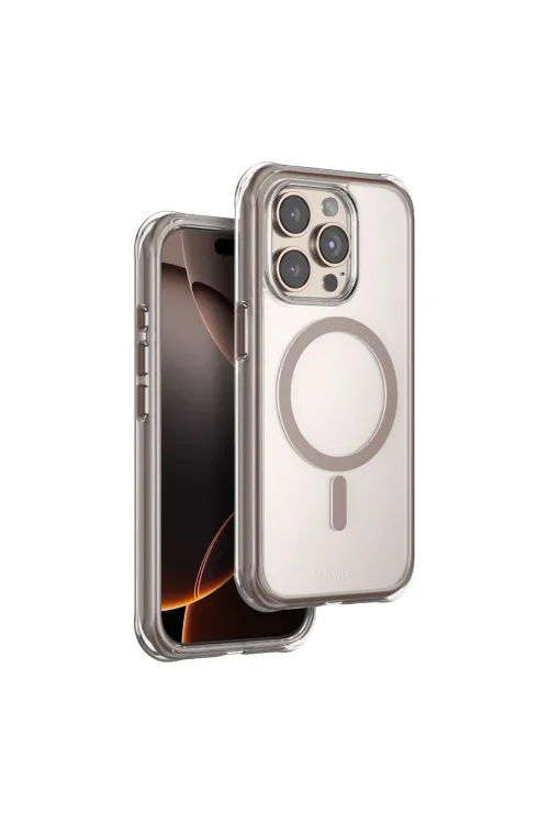 Onegif Apple İphone 15 Pro Max Hulk Magsafe Kapak - Çöl Titanyum