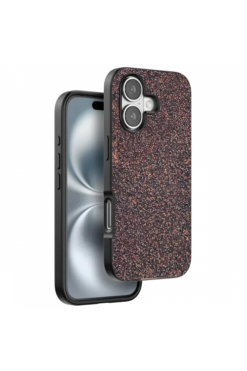 Onegif Apple iPhone 16 Plus Bright Simli Kapak - Derin Mor