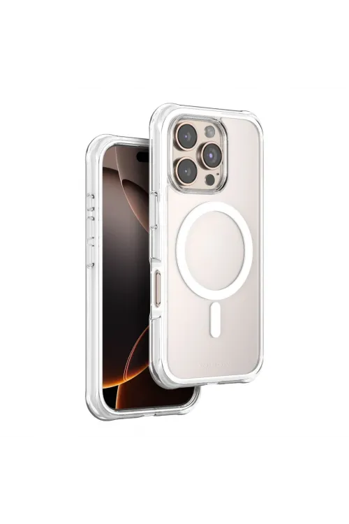 Onegif Apple İphone 16 Pro Hulk Magsafe Kapak - Beyaz