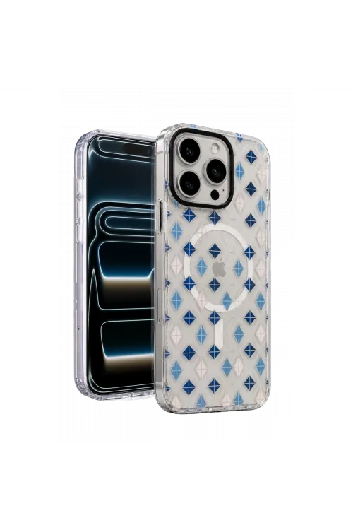 Onegif Apple İphone 16 Pro Max Desina Magsafe Kapak - Desen 4