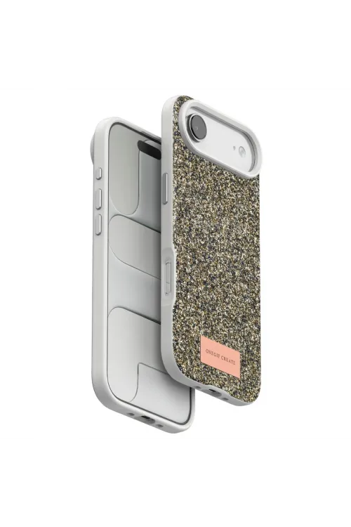 Onegif Apple İphone 17 Air Bright Simli Kapak - Çöl Titanyum