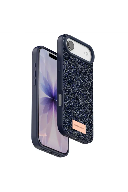Onegif Apple İphone 17 Air Bright Simli Kapak - Mavi