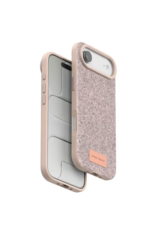 Onegif Apple İphone 17 Air Bright Simli Kapak - Pembe