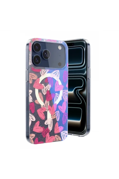 Onegif Apple İphone 17 Pro Max Desina Magsafe Kapak - Desen 6