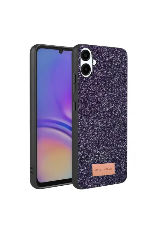 Onegif Samsung Galaxy A07 4g Bright Simli Kapak - Derin Mor