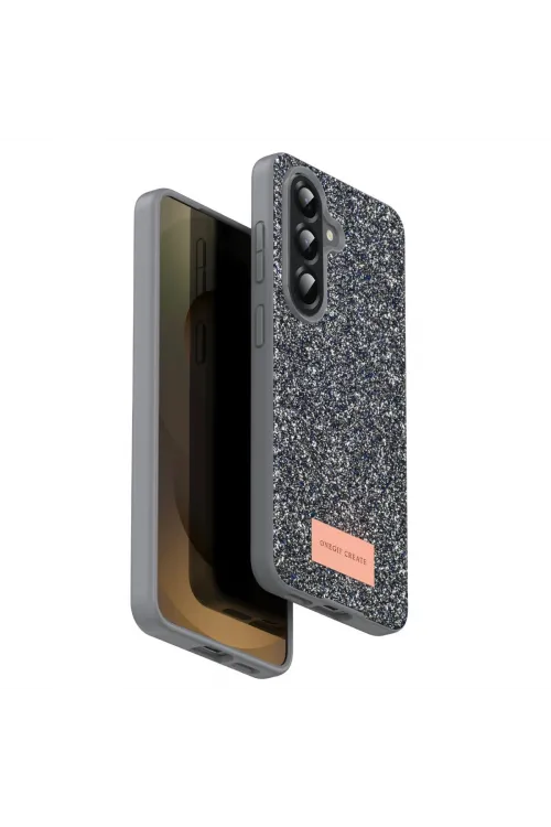 Onegif Samsung Galaxy A17 5g Bright Simli Kapak - Gümüş