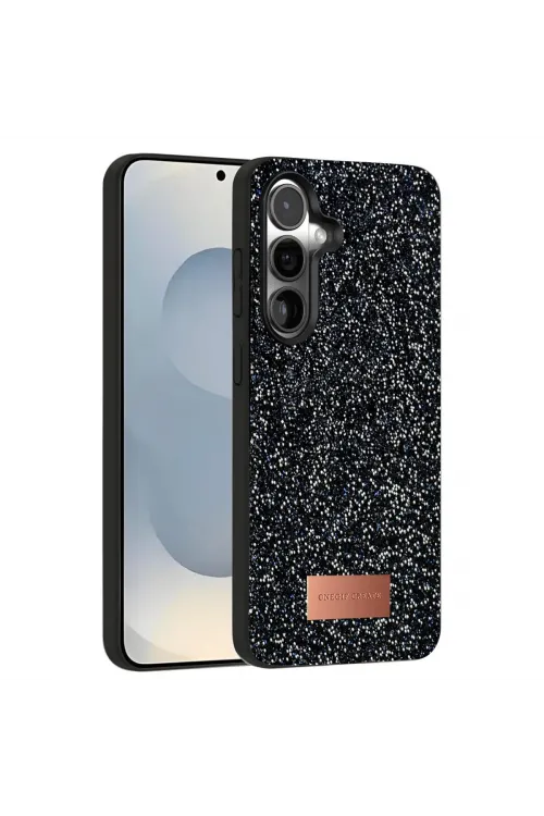 Onegif Samsung Galaxy S25 Plus Bright Simli Kapak - Siyah