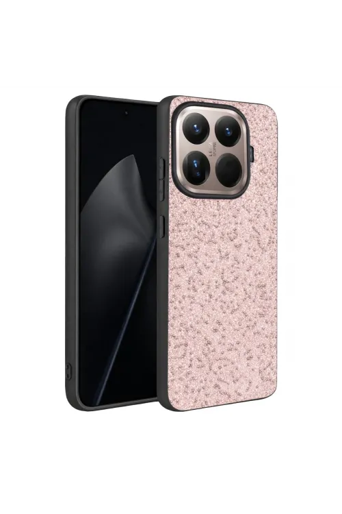 Onegif Xiaomi Mi 15t Pro Bright Simli Kapak - Pembe
