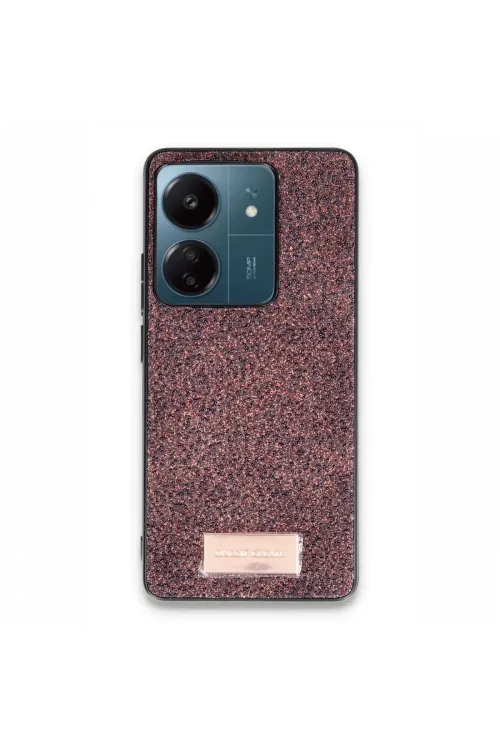 Onegif Xiaomi Redmi 13C Bright Simli Kapak - Derin Mor