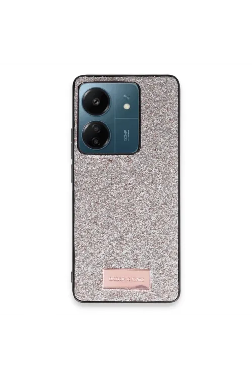 Onegif Xiaomi Redmi 13c Bright Simli Kapak - Gold