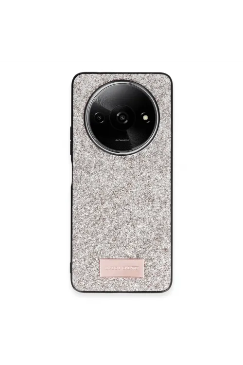 Onegif Xiaomi Redmi A3 4g Bright Simli Kapak - Gold