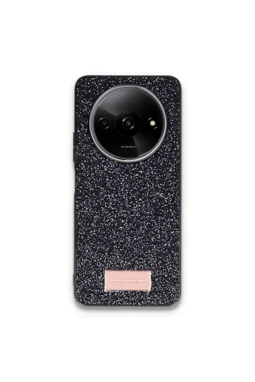 Onegif Xiaomi Redmi A3 4g Bright Simli Kapak - Siyah