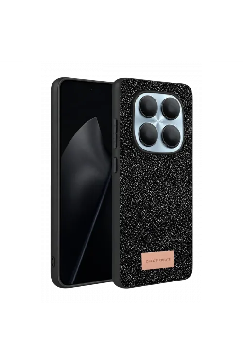 Onegif Xiaomi Redmi Note 15 4g Bright Simli Kapak - Siyah