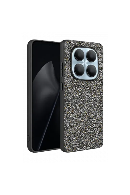 Onegif Xiaomi Redmi Note 15 Pro 5g Bright Simli Kapak - Gold