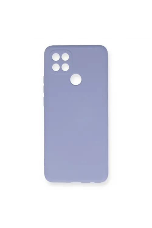 Oppo A15 Kılıf Nano İçi Kadife Silikon - Lila