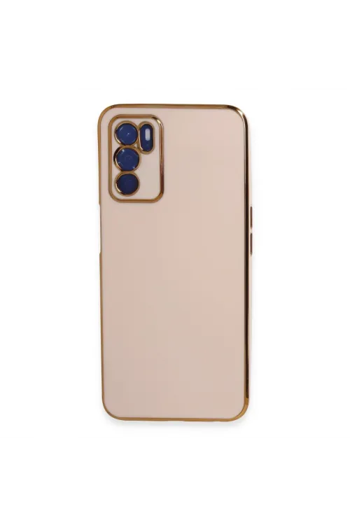 Oppo A16 Kılıf Volet Silikon - Pembe