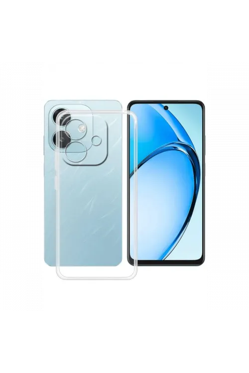 Oppo A3 Kılıf Lüx Şeffaf Silikon
