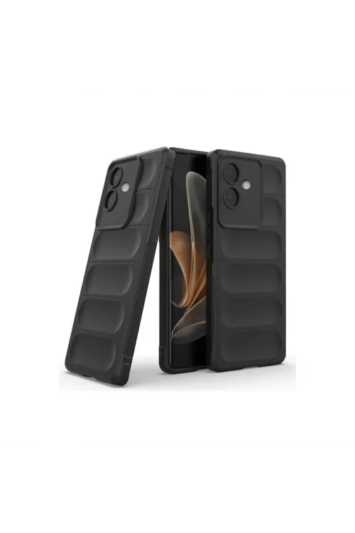 Oppo A3 Kılıf Optimum Silikon - Siyah