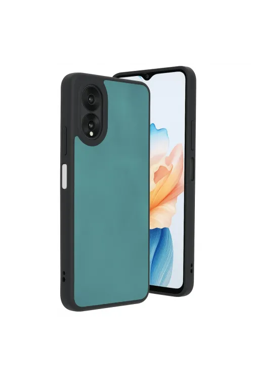 Oppo A38 Kılıf Aras Deri Kapak - Açık Yeşil