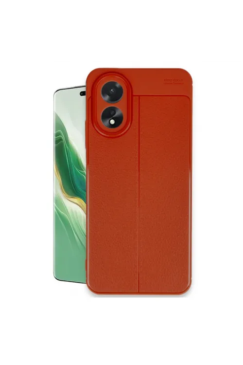 Oppo A38 Kılıf Auto Focus Kapak - Kırmızı