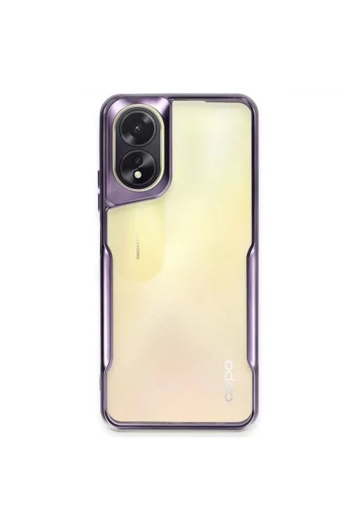 Oppo A38 Kılıf Boyi Silikon Kapak - Derin Mor
