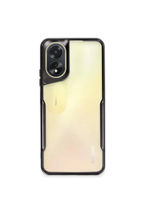 Oppo A38 Kılıf Boyi Silikon Kapak - Siyah