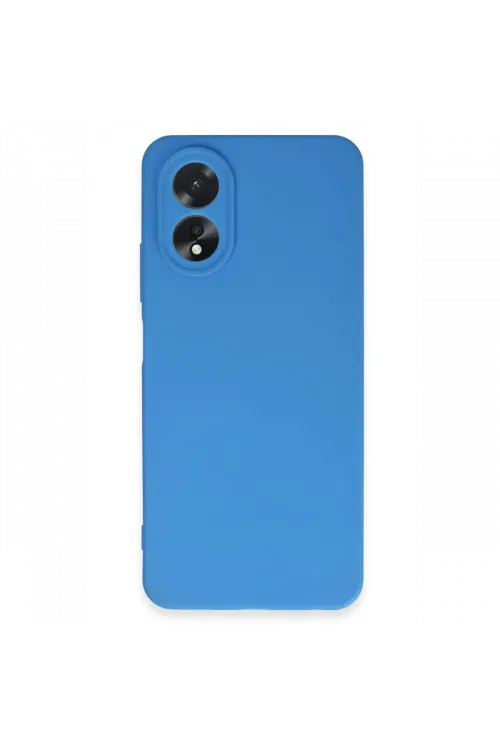 Oppo A38 Kılıf First Silikon - Mavi