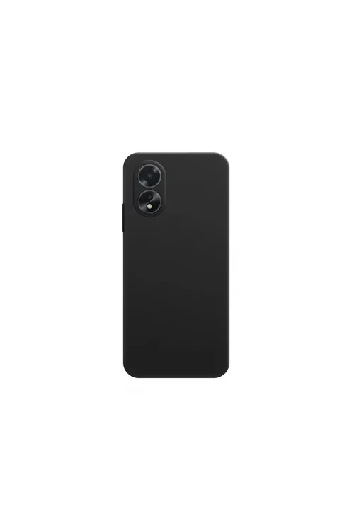 Oppo A38 Kılıf First Silikon - Siyah