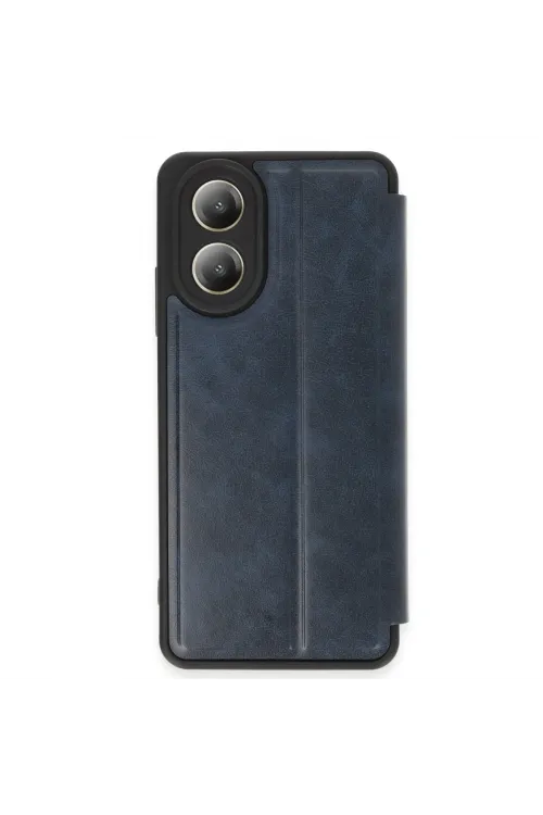 Oppo A38 Kılıf Flip Cover - Lacivert