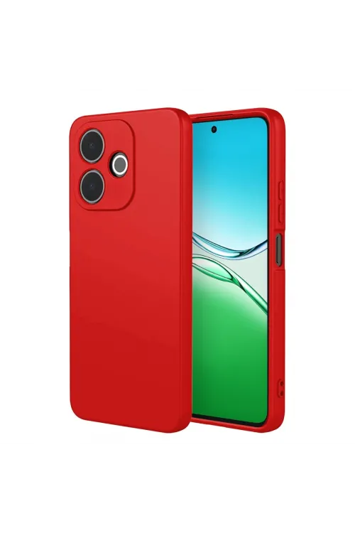 Oppo A5 Pro 4g First Silikon - Kırmızı