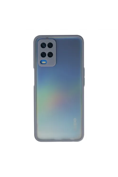 Oppo A54 4g Kılıf Montreal Silikon Kapak - Gri