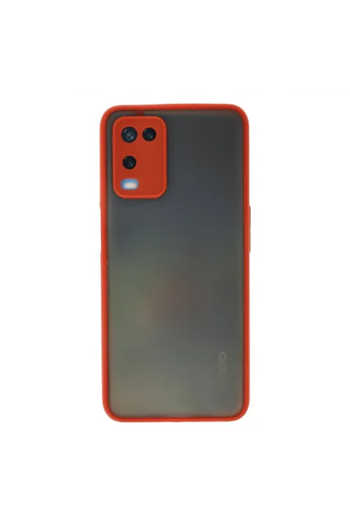 Oppo A54 4g Kılıf Montreal Silikon Kapak - Kırmızı