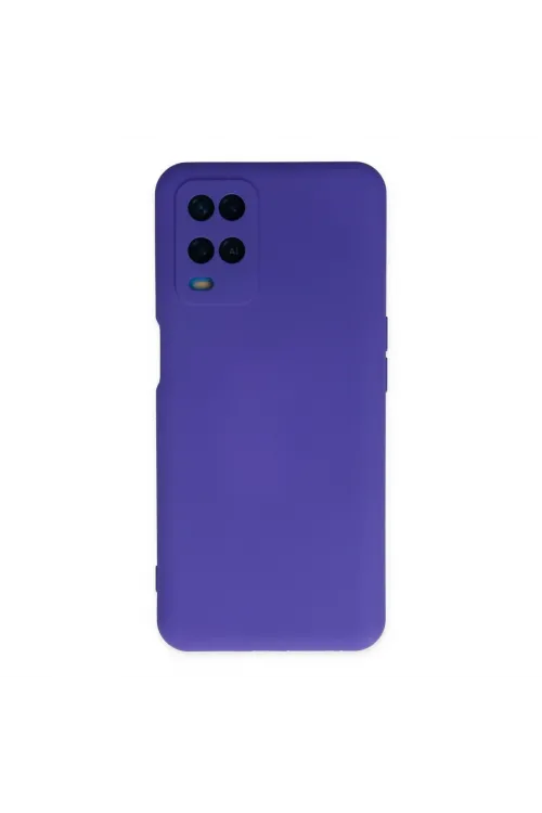 Oppo A54 4g Kılıf Nano İçi Kadife Silikon - Mor