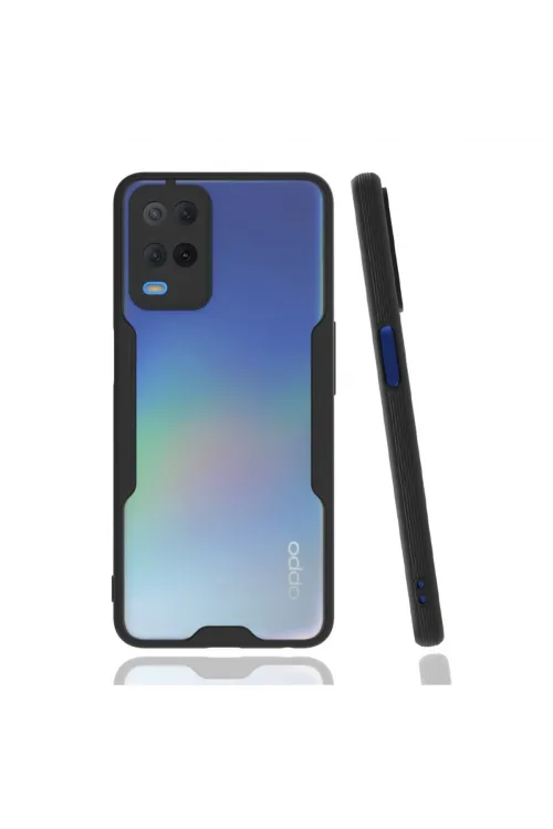 Oppo A54 4g Kılıf Platin Silikon - Siyah