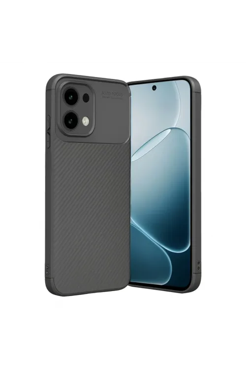Oppo A6 Pro 4g Auto Focus Karbon Kapak - Gri