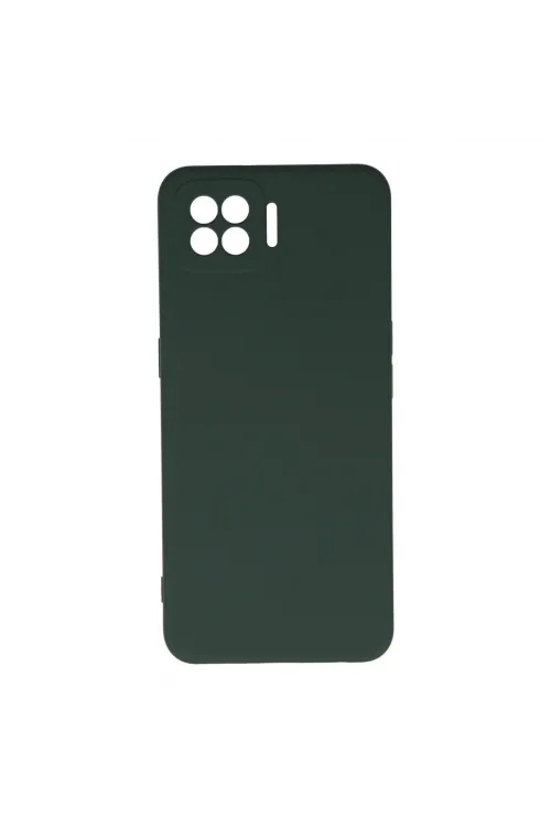 Oppo A73 Kılıf Nano İçi Kadife Silikon - Koyu Yeşil