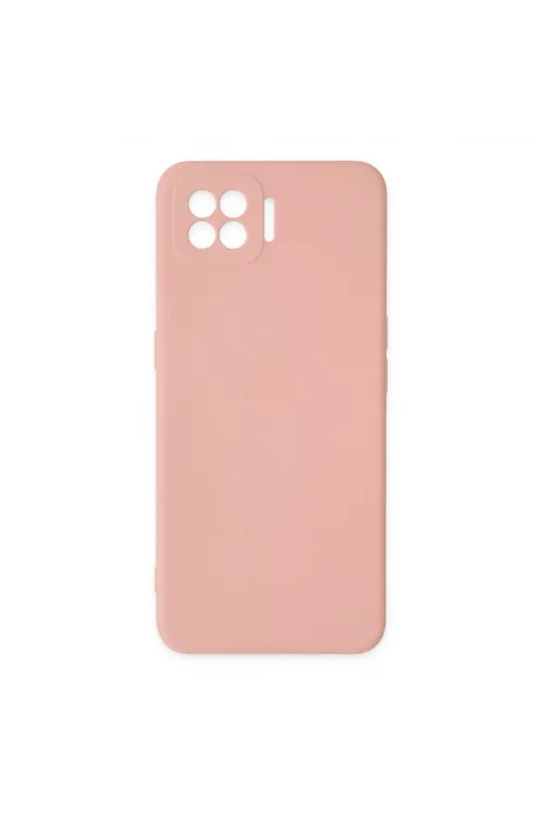 Oppo A73 Kılıf Nano İçi Kadife Silikon - Pudra