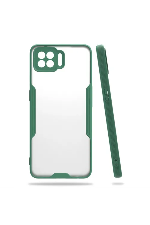 Oppo A73 Kılıf Platin Silikon - Yeşil