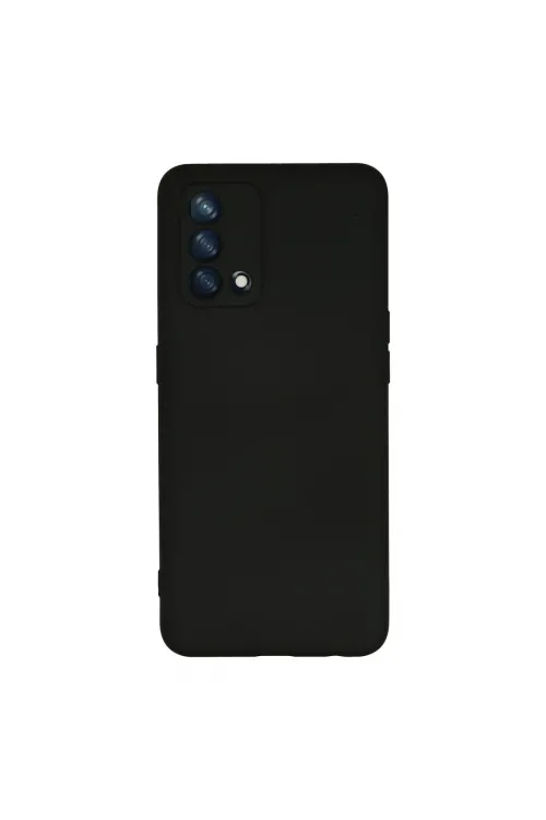 Oppo A74 4g Kılıf Nano İçi Kadife Silikon - Siyah