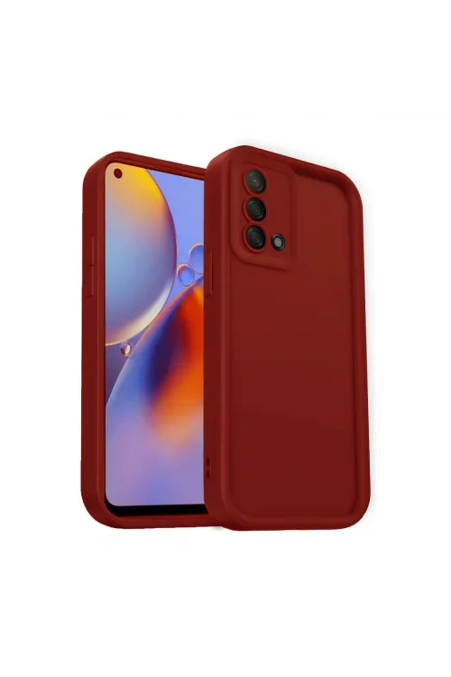 Oppo A74 4g Kılıf Viera Silikon - Kırmızı