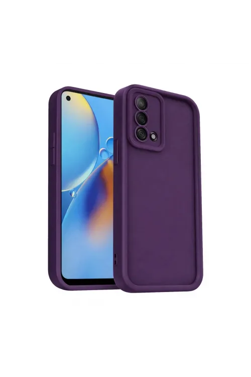 Oppo A74 4g Kılıf Viera Silikon - Mürdüm